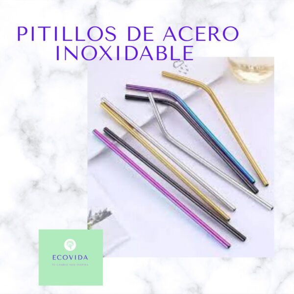 Pitillo de acero inoxidable